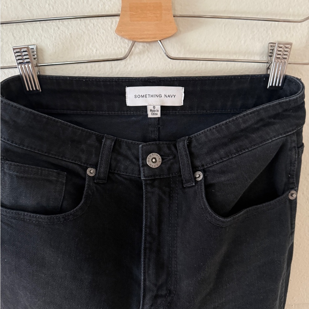 Something Navy Dark Blue Flared Jeans - Size 0